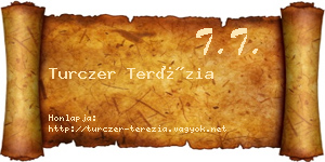 Turczer Terézia névjegykártya